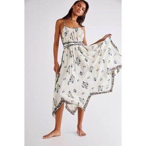 NWT Free People Nouveau belted handkerchief Maxi Dress